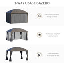 Sharan 10' x 13' Hard Top Patio Gazebo - Seasonal Overstock