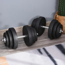 Set of 2 Adjustable Dumbbells Set 88 lbs (40 kgs) Total Weight - Seasonal Overstock