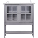 Accent Cabinets, Sina 31.5" Grey Sideboard Cabinet - Seasonal Overstock