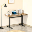 Denzel Electric Adjustable Height Standing Desk in Rustic Brown - Seasonal Overstock