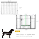 Heavy Duty 16-Panel Pet Playpen for Dogs - 23.5" Fencing Height - Seasonal Overstock