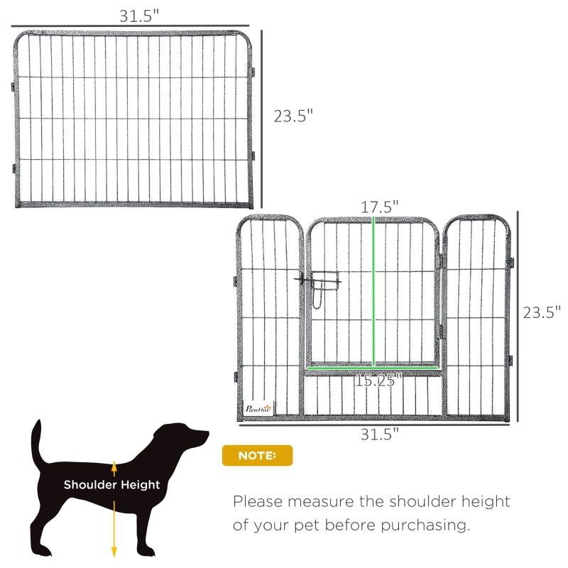 Heavy Duty 16-Panel Pet Playpen for Dogs - 23.5" Fencing Height - Seasonal Overstock