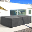 Large Waterproof Outdoor Furniture UV Protective Cover 96.5" x 65.7" x 26.4" - Grey - Seasonal Overstock
