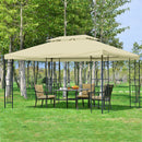 Gazebos, Lily 10' x 13' Cream White Gazebo Canopy & Frame - Seasonal Overstock