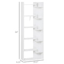 Reese 6-Tier White Bookshelf - Seasonal Overstock