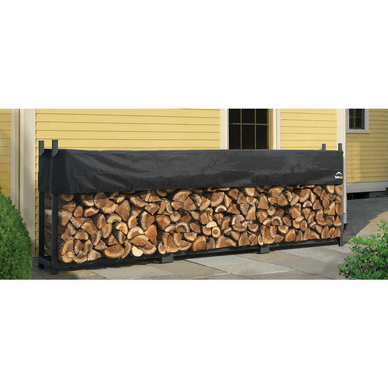 Ultra Duty Firewood Rack with Cover - 12ft - Seasonal Overstock