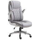 Office Chairs, Vincent Grey Executive Desk Chair - Seasonal Overstock