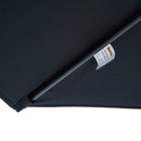 Patio Umbrellas, 10' Deluxe Cantilever Patio Umbrella - Black - Seasonal Overstock
