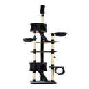 Cat Trees, 7.8 - 8.5ft XL Cat Tree / Condo / Activity Center - Dark Grey - Seasonal Overstock