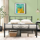 Farrah Full Size Metal Platform Bed Frame with Headboard and Footboard - Seasonal Overstock