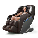 Full Body Zero Gravity Massage Chair with SL Track, Voice Control & Heat - Brown - Seasonal Overstock