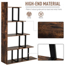 Greyson 5 Tier Rustic Brown Staircase Bookshelf - Seasonal Overstock
