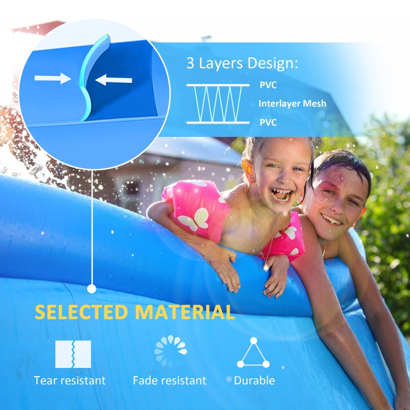 9ft Round Inflatable Pool Diameter x 30" Deep - Seasonal Overstock