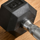Set of Two 10lb Rubberized Hexagon Dumbbell Weights (20 lbs Total) - Seasonal Overstock