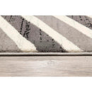 Veda Grey Chevron Area Rug by Vegas Contemporary - Seasonal Overstock