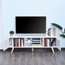 Leona 65" White Modern TV Stand - Seasonal Overstock