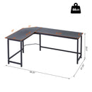 Desks, Lance Corner Desk with Metal Frame - Seasonal Overstock