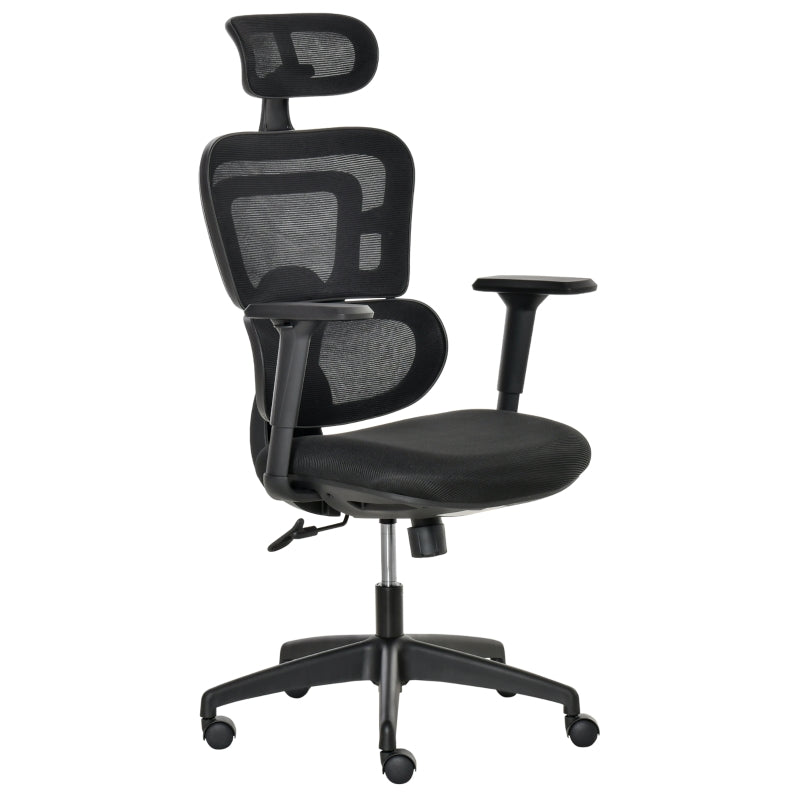 Pattison Ergonomic High Back Swivel Office Chair - Black - Seasonal Overstock