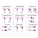 Resistance Bands, Set of 5 Resistance Workout Bands - Seasonal Overstock