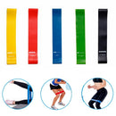 Resistance Bands, Set of 5 Resistance Workout Bands - Seasonal Overstock