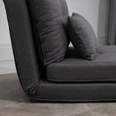 Kids Furniture, Remi Reclining Floor Lounger Chair Dark Grey - Seasonal Overstock