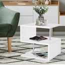 Sylas End Table Shelf - White - Seasonal Overstock