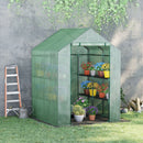 Greenhouse, 4.7' x 4.5' x 6.2' Portable Walk-In Greenhouse with 8 Shelves - Seasonal Overstock
