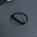 Fire Table, Genesis 50,000 BTU Propane Fire Table Black Rattan with Glass Cover - Seasonal Overstock