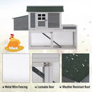 Coops & Hutches, Hinterland Acres 63" Chicken Coop Run & Planter - Grey - Seasonal Overstock