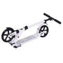Folding Scooter for Teens and Adults in White - Seasonal Overstock
