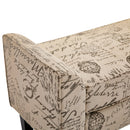 Benches, Script Upholstered Bench - Seasonal Overstock