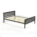 Tawny Espresso Brown Full Size Wood Platform Bed - Seasonal Overstock
