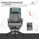 Thames High Back Office Chair with Footrest and Vibration Pillow - Seasonal Overstock