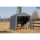 Portable Sheds, 10' x 10' Shed-in-a-Box Portable Outdoor Storage Shed for Bicycle ATV Lawn Tractor - Grey - Seasonal Overstock