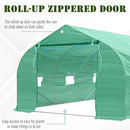 Greenhouses, 15 x 10ft Soft Cover Walk-In Greenhouse - Green - Seasonal Overstock