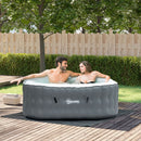 Hot Tubs, 4-6 Person Inflatable Portable Hot Tub Spa 245 Gallons - Grey - Seasonal Overstock