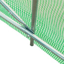 Greenhouses, 15 x 6.6ft Soft Cover Dome Top Greenhouse - Green - Seasonal Overstock