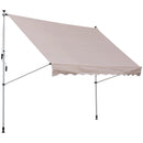 Awnings, 9.8ft Wide RV / Patio Retractable Awning - Beige - Seasonal Overstock