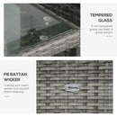 Patio Furniture, Anora 3pc Rattan Patio Chairs & Table Set - Seasonal Overstock