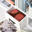 Fidessa White Writing Desk with Hutch & Drawers - Seasonal Overstock