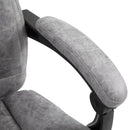 Office Chairs, Horatio High Back Office Chair with Massage & Footrest - Grey - Seasonal Overstock