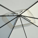 Phaedra 10' x 10' Aluminum Cream White Gazebo - Seasonal Overstock