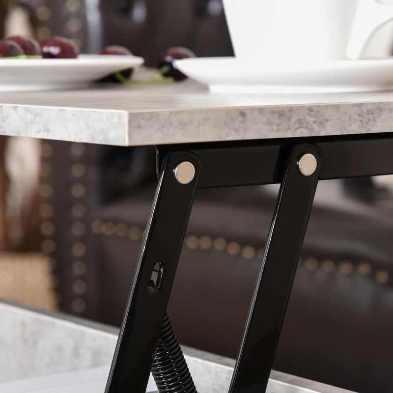 Ranoki Marble Grey Lift Top Coffee Table - Seasonal Overstock