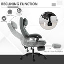 Thames High Back Office Chair with Footrest and Vibration Pillow - Seasonal Overstock
