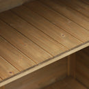 Storage Sheds, Wood Outdoor Garden Pool Side Storage Cabinet 34" x 18" x 38" - Seasonal Overstock