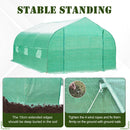 Greenhouses, 15 x 10ft Soft Cover Walk-In Greenhouse - Green - Seasonal Overstock