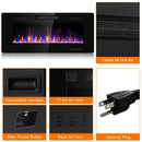 42" Ultra Thin Wall Mounted Electric Fireplace - Seasonal Overstock