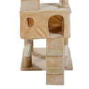 Pet Accessories, 5.6ft Multi-Level Cat Tree in Beige - Seasonal Overstock