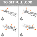 Christmas Trees, 5.9ft White Artificial Christmas Tree with 48 Ornaments - Seasonal Overstock