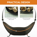 Black Metal Log Basket Firewood Rack Log Holder - Seasonal Overstock